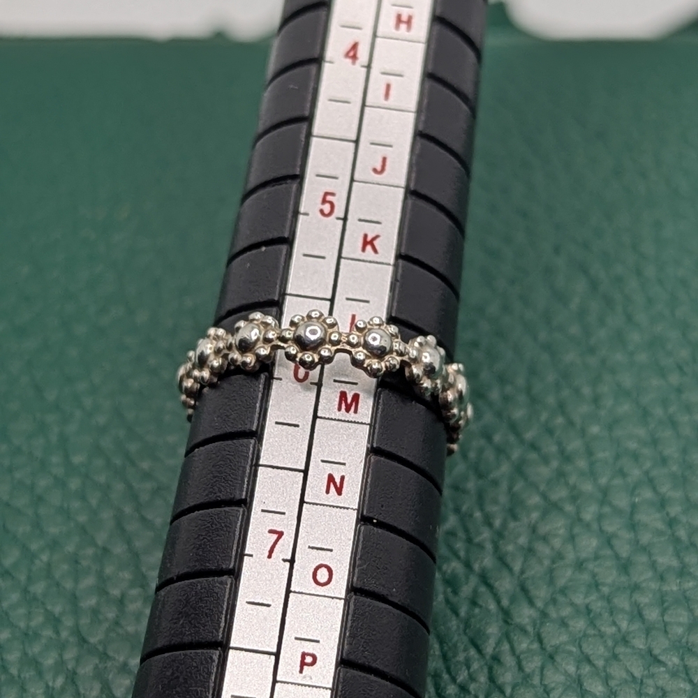 ✨ Sterling Silver Floral Eternity Band ✨